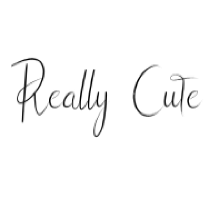 Really Cute Font Preview