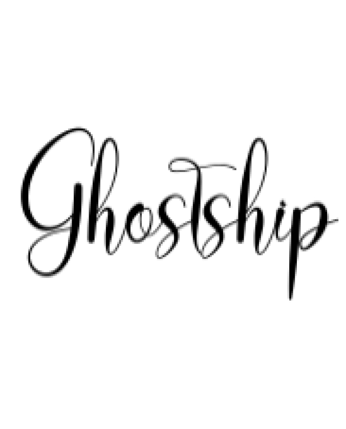 Ghostship Font Preview