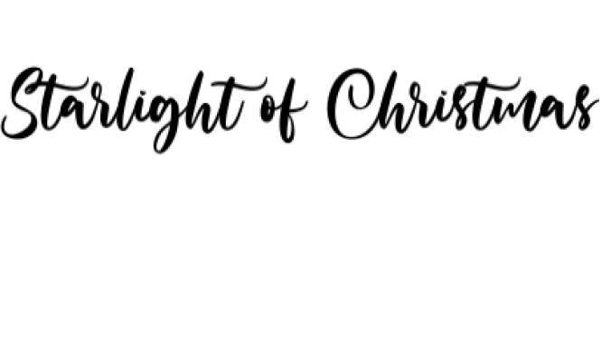 Starlight of Christmas Font Preview