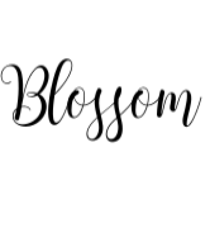 Blossom Font Preview