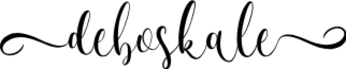 Deboskale Font Preview