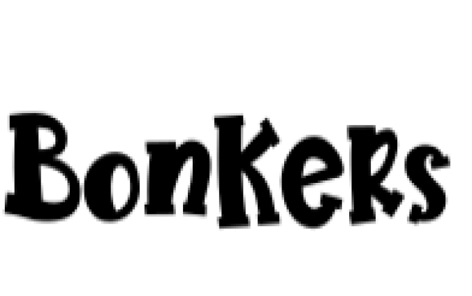 Bonkers Font Preview