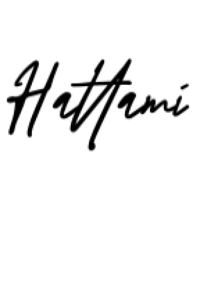 Hattami Font Preview