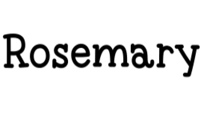 Rosemary Font Preview