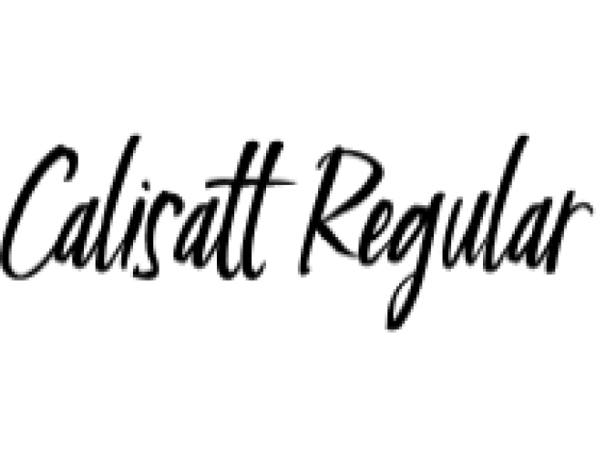 Calisatt Font Preview