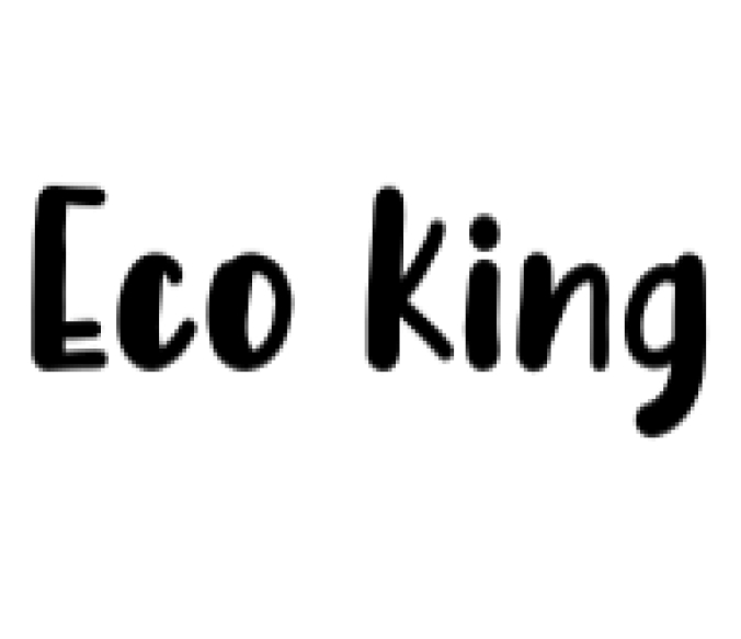 Eco King Font Preview