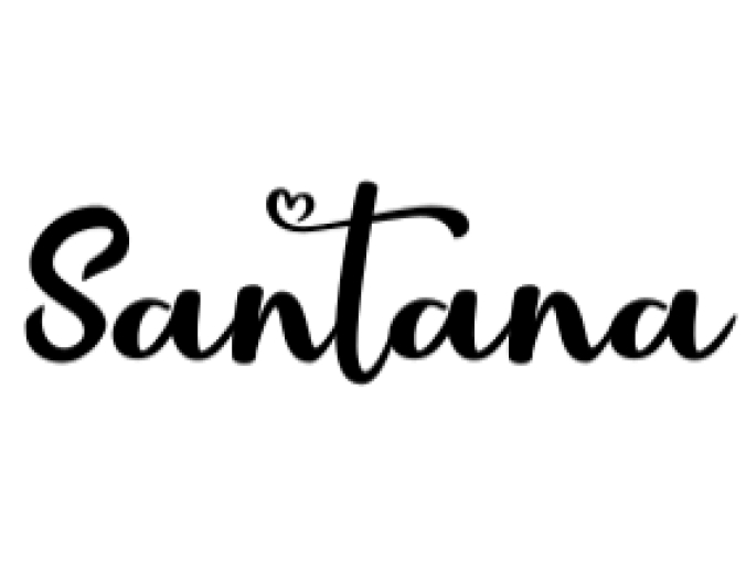 Santana Font Preview
