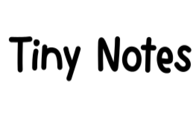 Tiny Notes Font Preview