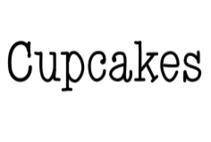 Cupcakes Font Preview