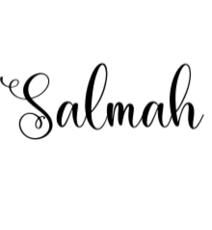Salmah Font Preview