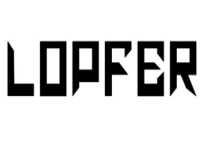 Lopfer Font Preview