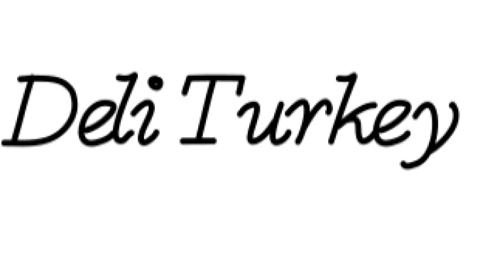 Deli Turkey Font Preview