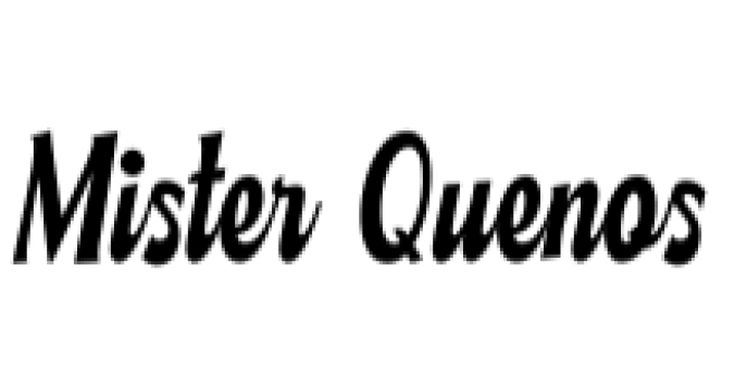 Mister Quenos Font Preview