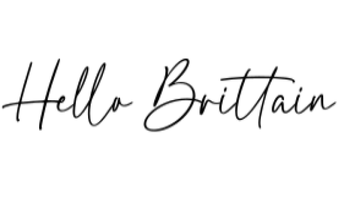 Hello Brittain Font Preview