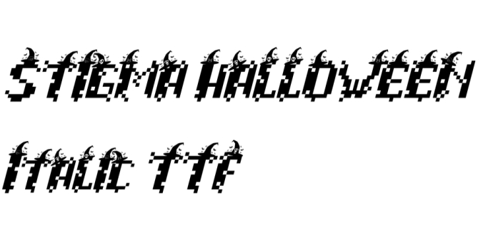 Stigma Halloween Font Preview