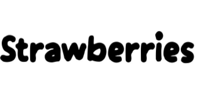 Strawberries Font Preview