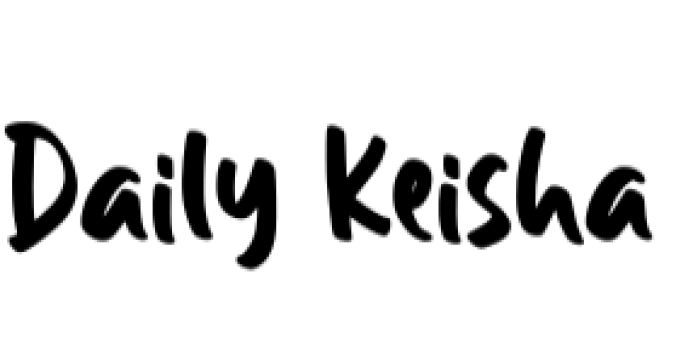 Daily Keisha Font Preview