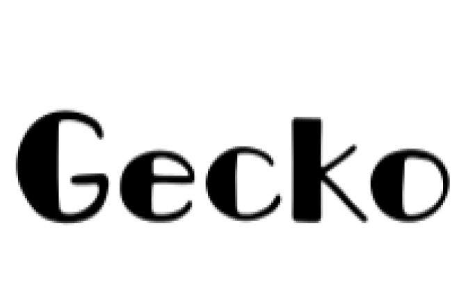 Gecko Font Preview