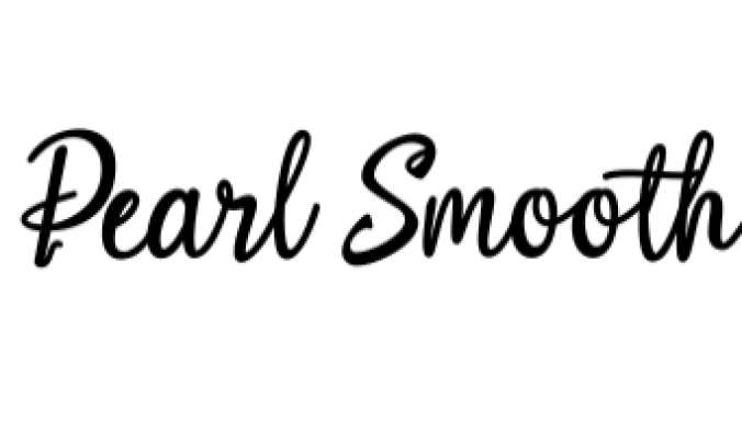 Pearl Smooth Font Preview