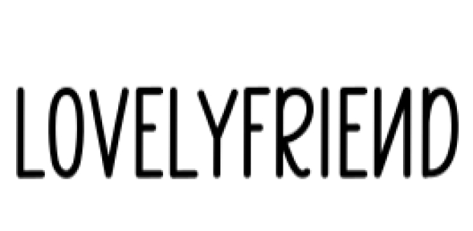 Lovely Friend Font Preview