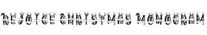Rejoice Christmas Font Preview