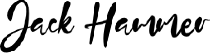 Jack Hammer Font Preview