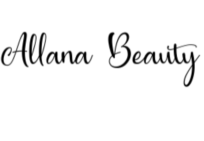 Allana Beauty Font Preview