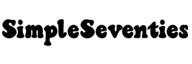 Simple Seventies Font Preview