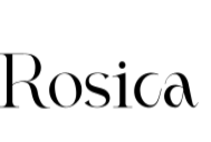 Rosica Font Preview