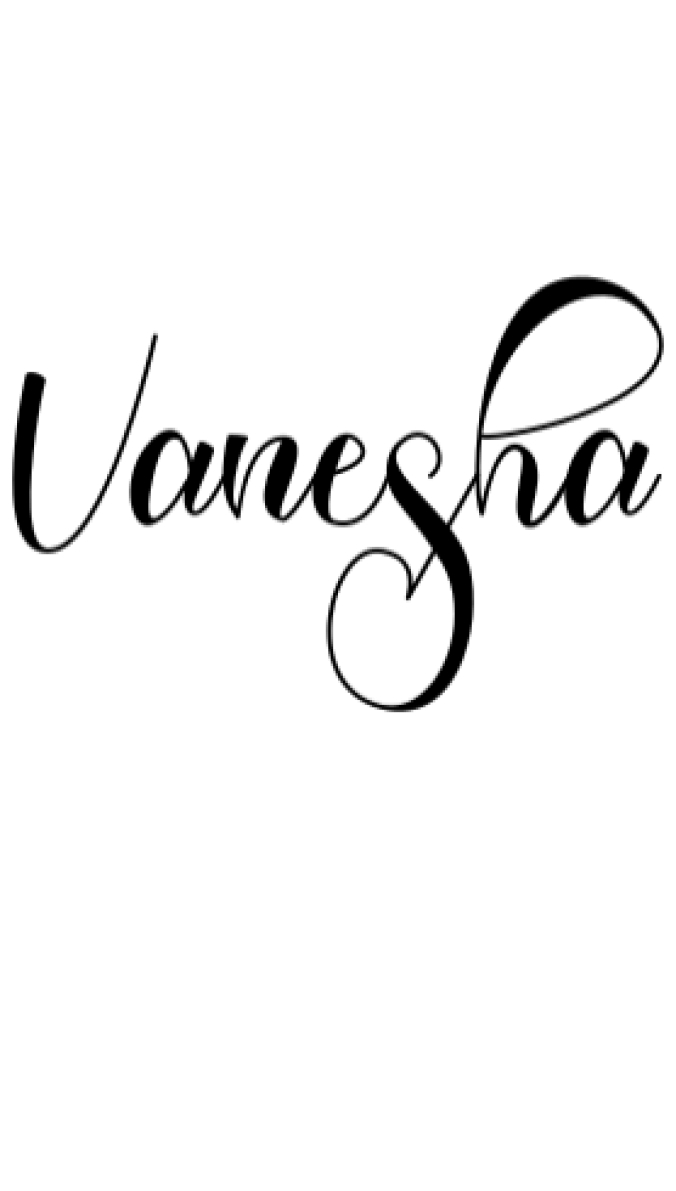 Vanesha Font Preview