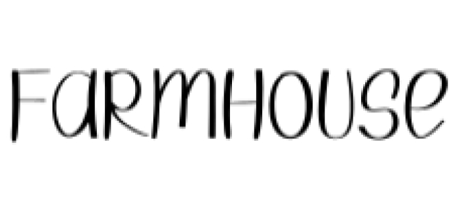 Farmhouse Font Preview