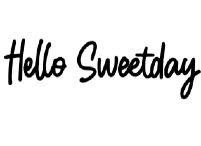 Hello Sweetday Font Preview