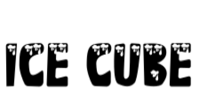 Ice Cube Font Preview