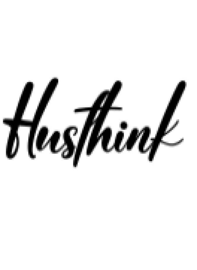 Husthink Font Preview