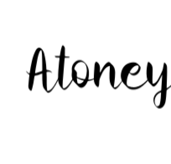 Atoney Font Preview