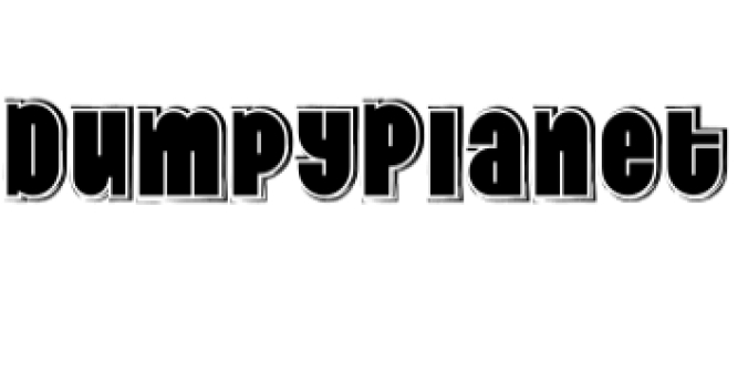 Dumpy Planet Font Preview