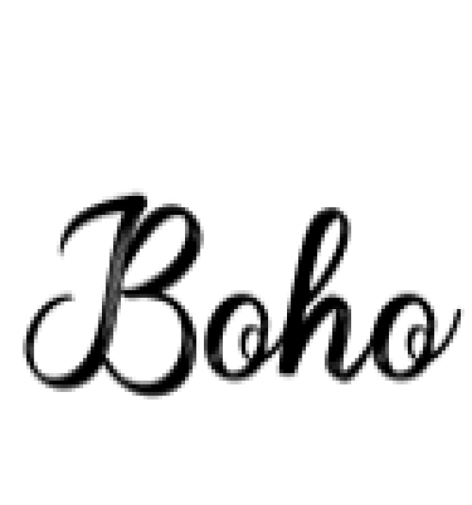 Boho Font Preview