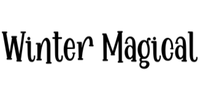 Winter Magical Font Preview