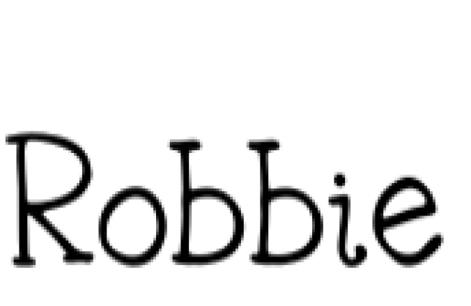 Robbie Font Preview