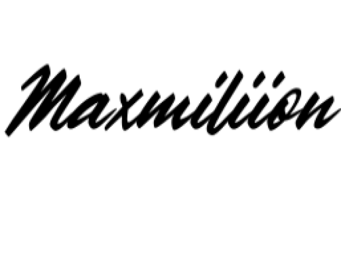 Maxmiliion Font Preview
