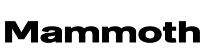 Mammoth Font Preview
