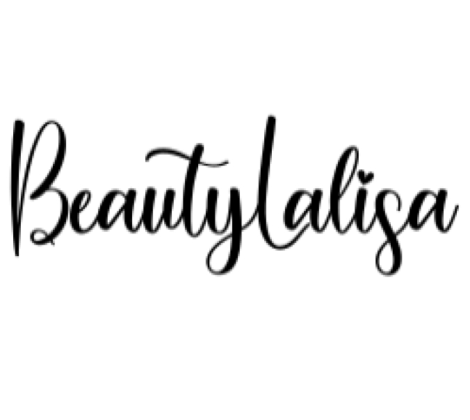Beauty Lalisa Font Preview