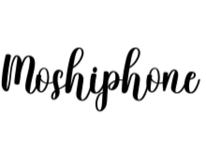 Moshiphone Font Preview