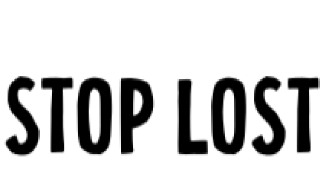 Stop Lost Font Preview