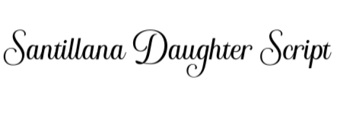 Santillana Daughter Font Preview