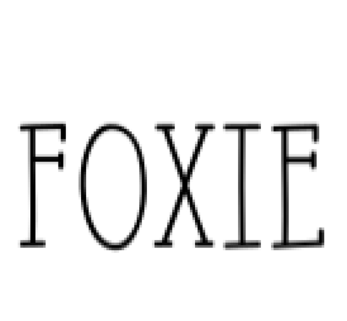 Foxie Font Preview