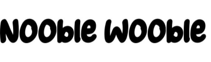 Nooble Wooble Font Preview