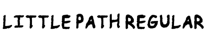 Little Path Font Preview
