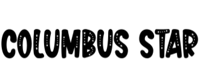 Columbus Star Font Preview
