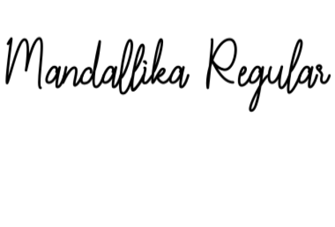 Mandallika Font Preview